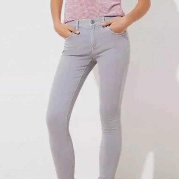 NEW, LOFT Curvy High Waist Skinny Tie Dye Dip Jeans - Picture 16 of 16